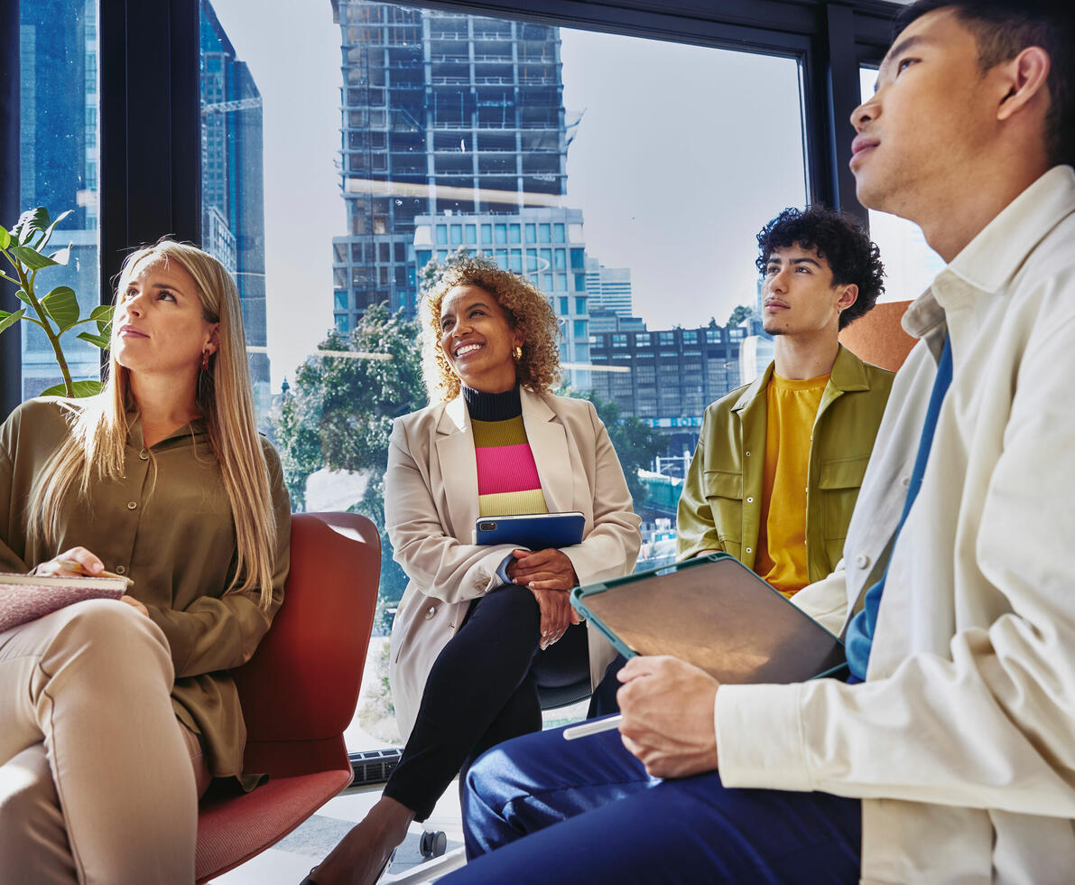 People in a conference room